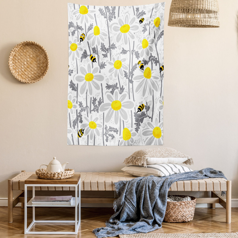 Daisy Leaf Spring Time Tapestry