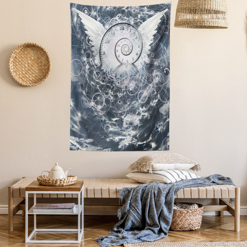 Surreal Cloud Paint Tapestry