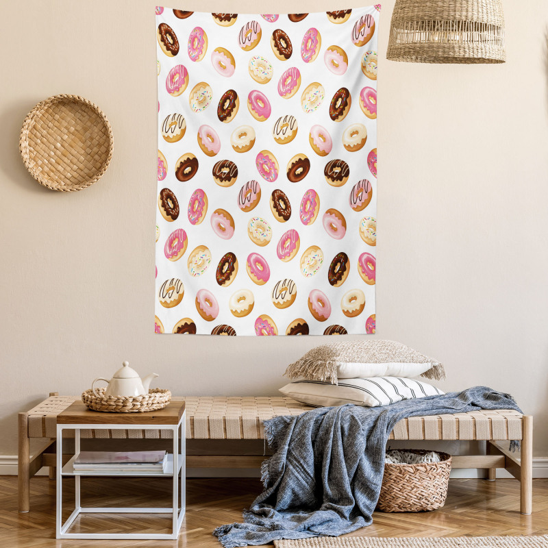 American Dessert Donuts Tapestry