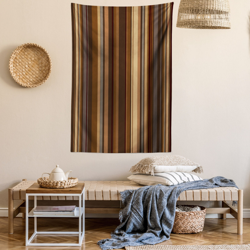 Shades of Earthen Tones Tapestry