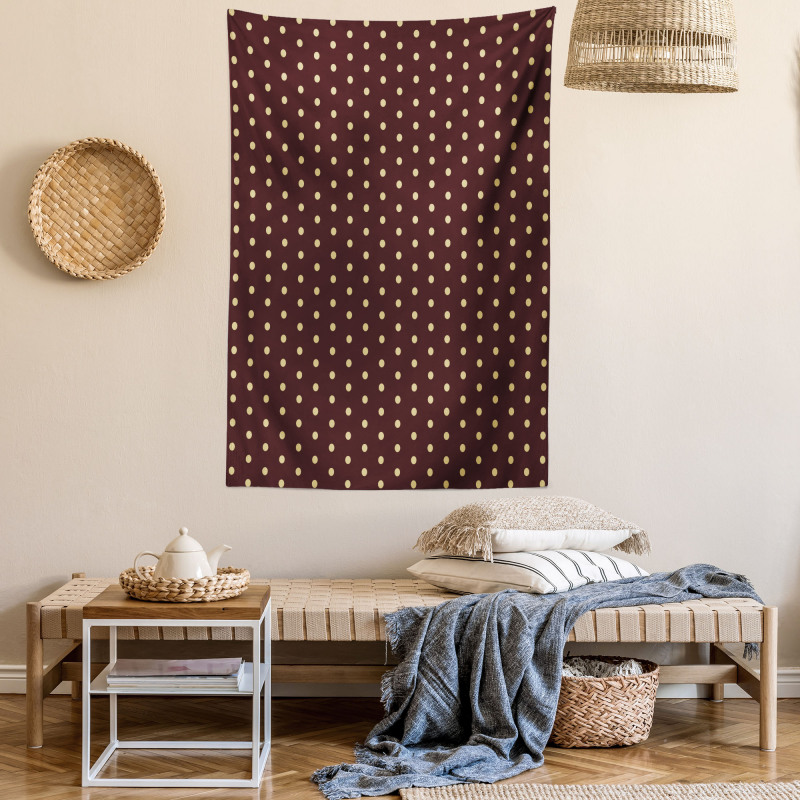 Old Fashion Retro Dots Tapestry