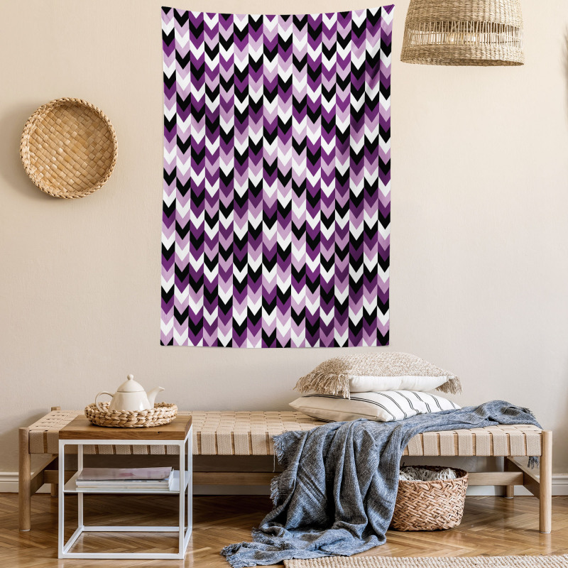 Zig Zag Retro Arrows Tapestry