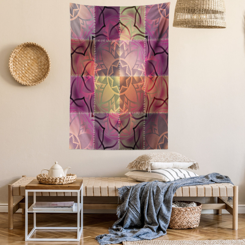 Modern Mandala Motif Tapestry