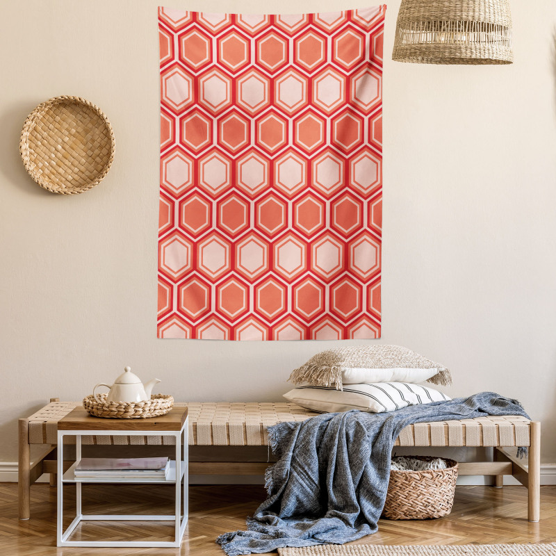 Hexagonal Comb Tile Tapestry