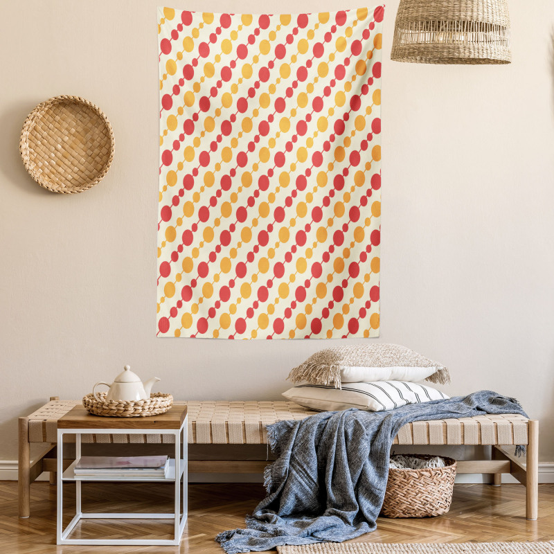 Big Small Dots Chain Tapestry
