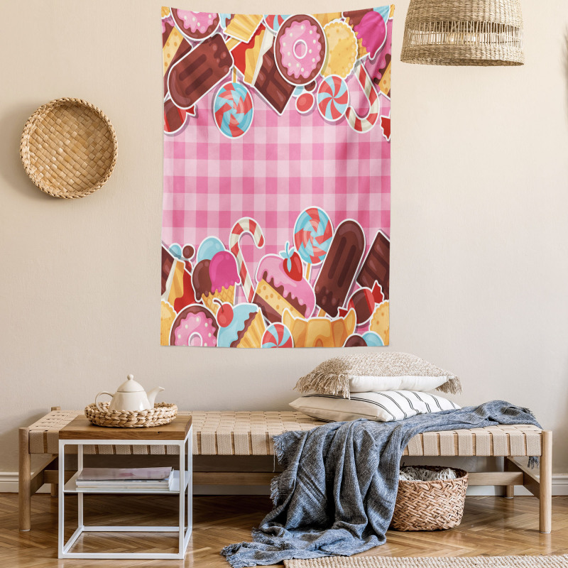 Candy Cookie Sugar Cake Tapestry