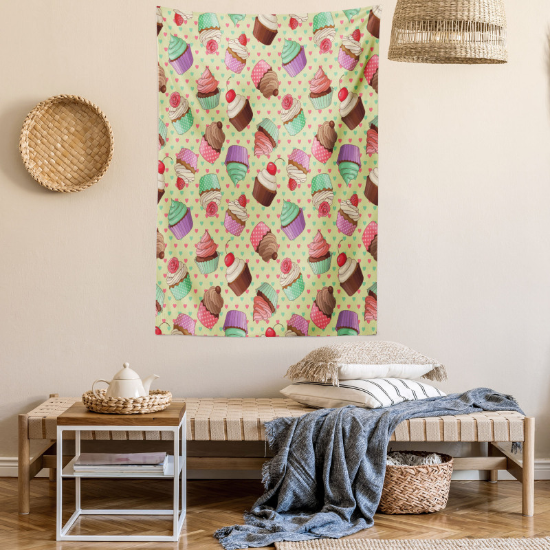 Bakery Polka Dots Tapestry