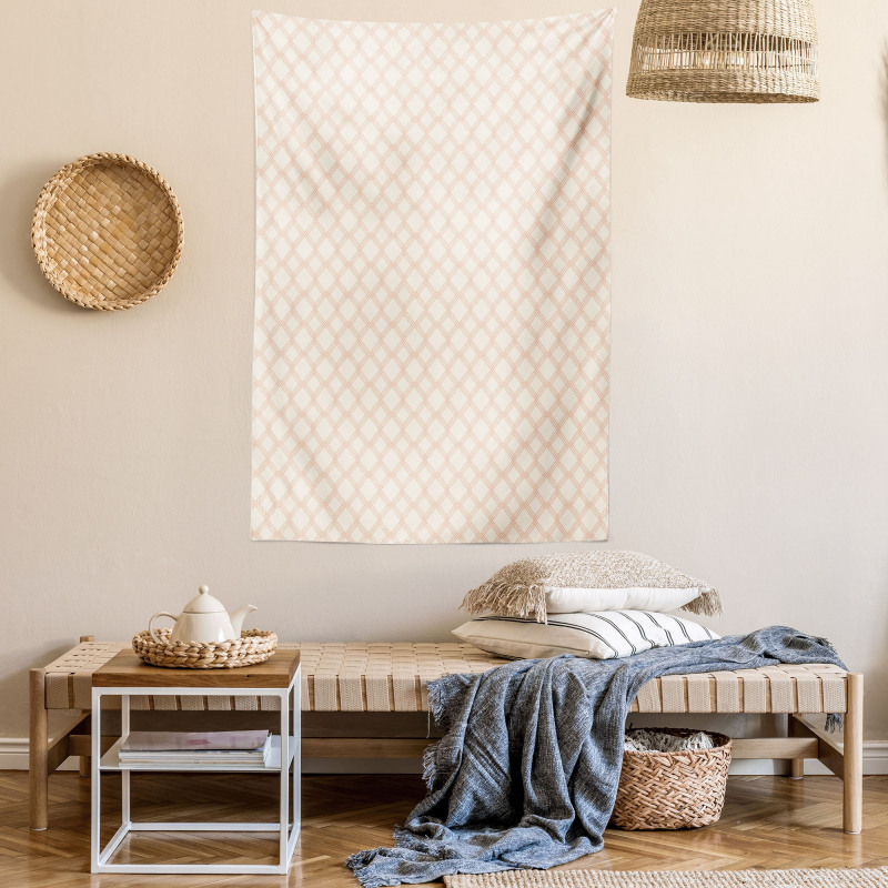 Geometric Hexagon Stripe Tapestry