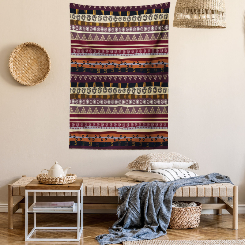 Striped Artwork Tapestry