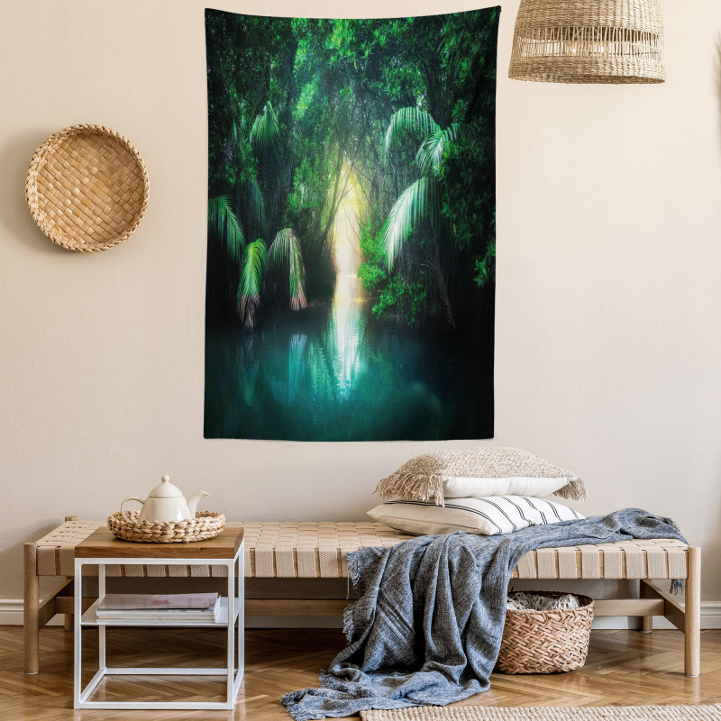 Mangrove Rainforest Lake Tapestry