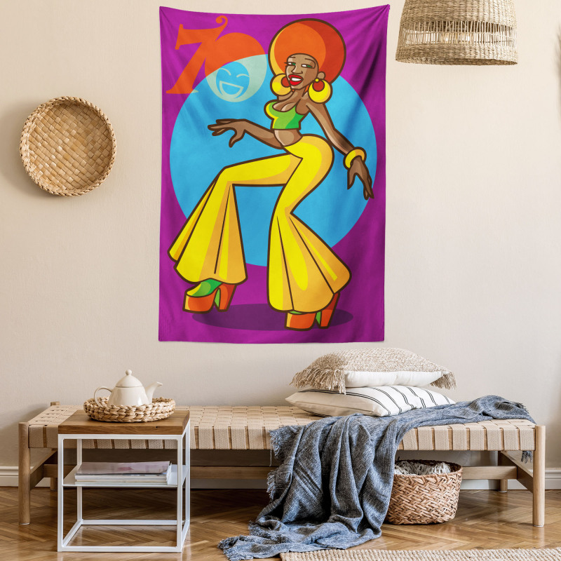 Afro Disco Lady Tapestry