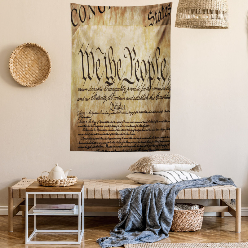 Constitution Text Tapestry
