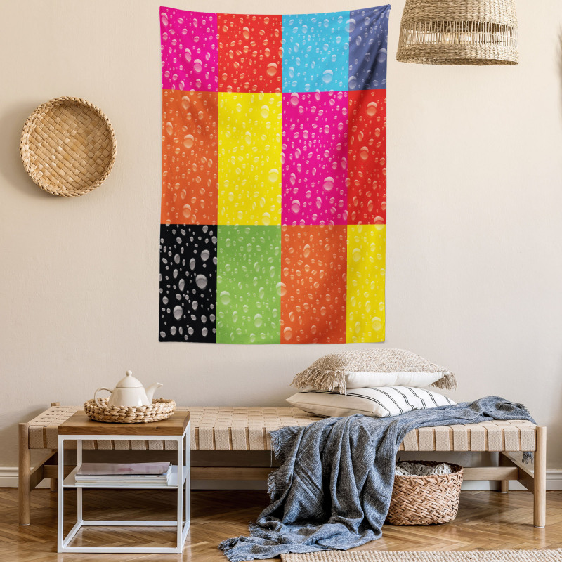 Vibrant Rainbow Colors Tapestry