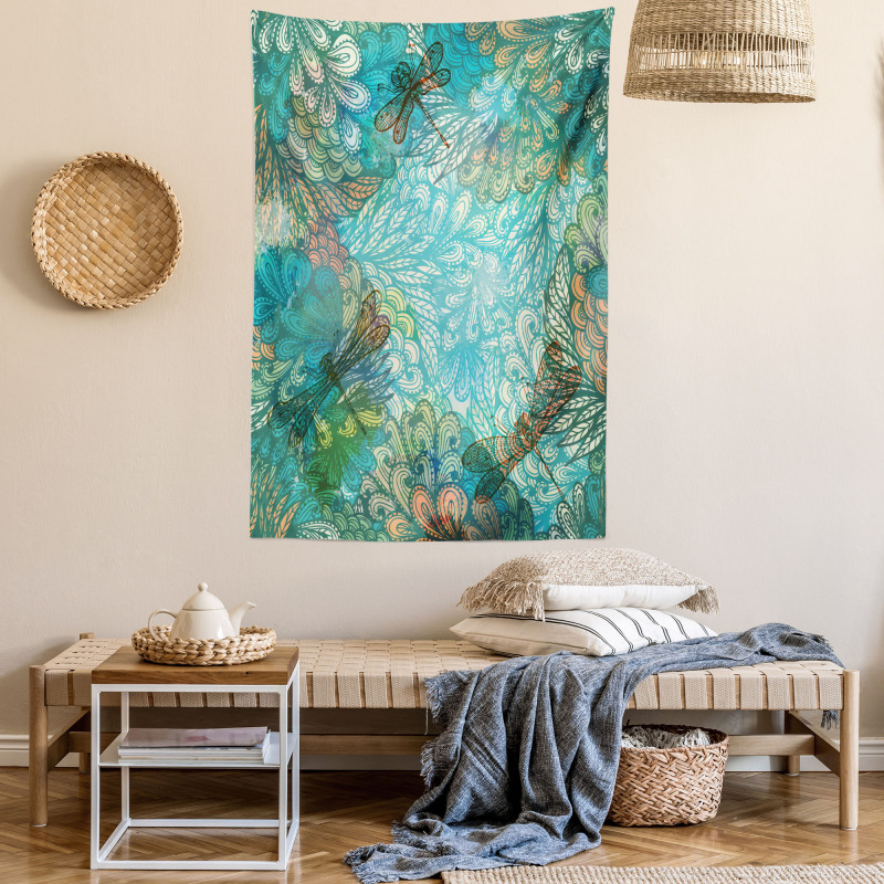 Fantasy Flowers Mix Tapestry