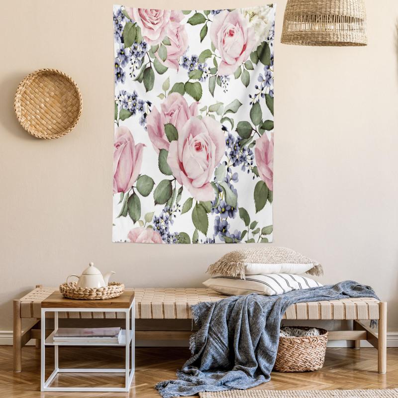 Flourishing Pink Flora Tapestry