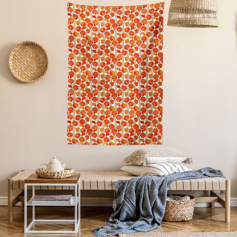 Poppies Retro Spring Tapestry