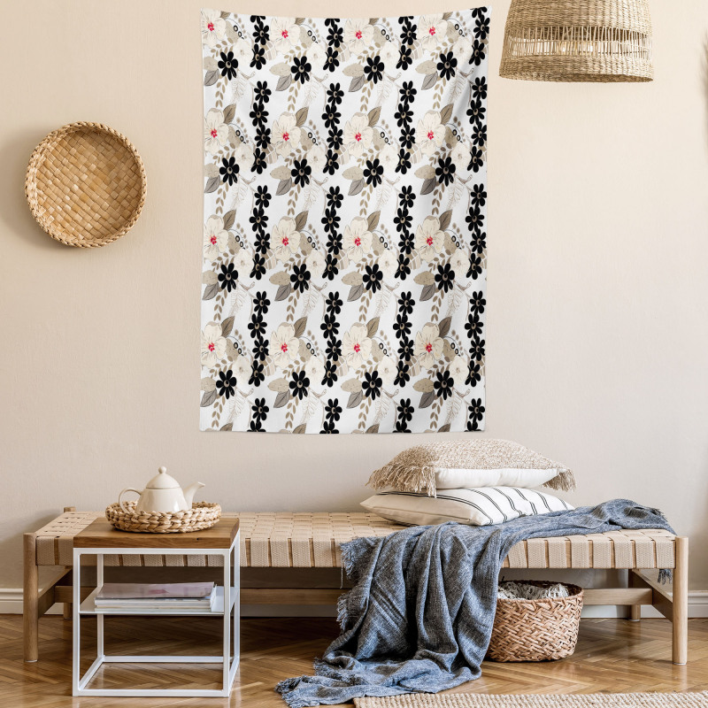 Exotic Tropical Petals Tapestry