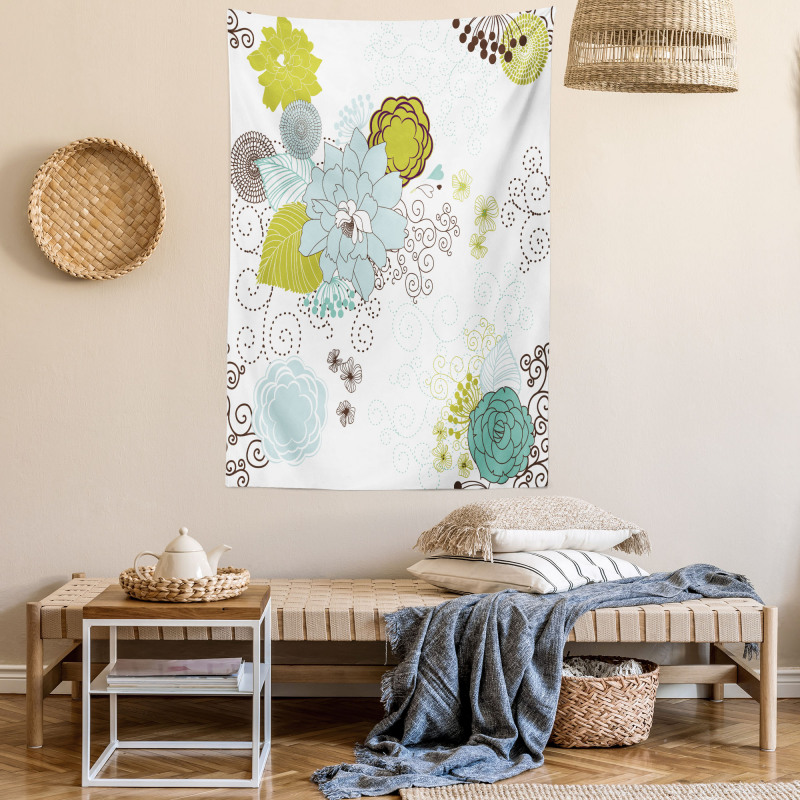 Pastel Romantic Ornament Tapestry