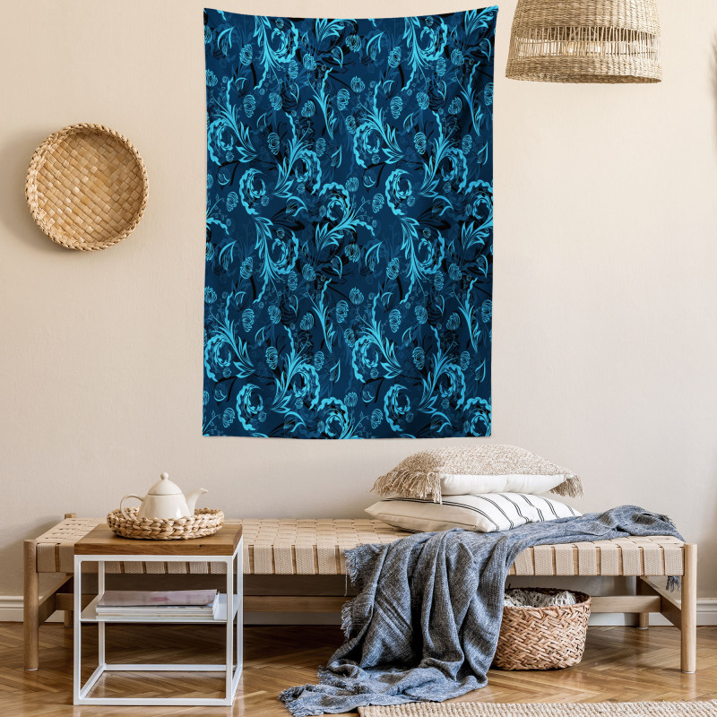 Damask Inspired Abstract Tapestry