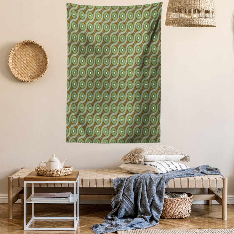 Crisscrossing Waves Tapestry