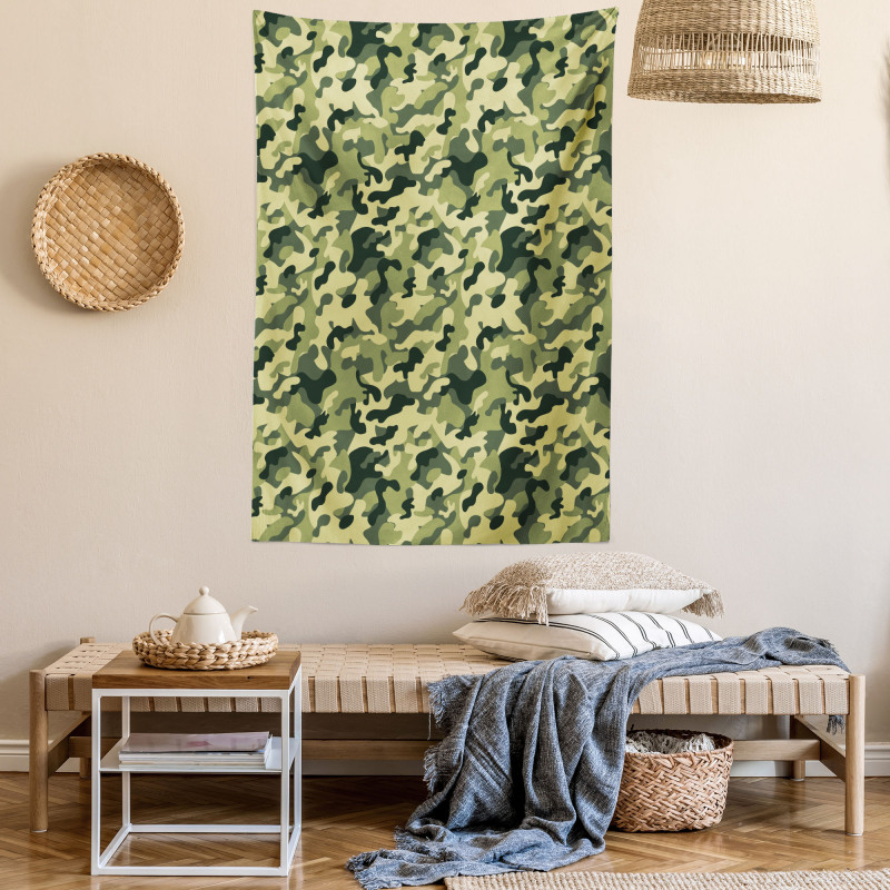 Pale Clothing Motif Tapestry