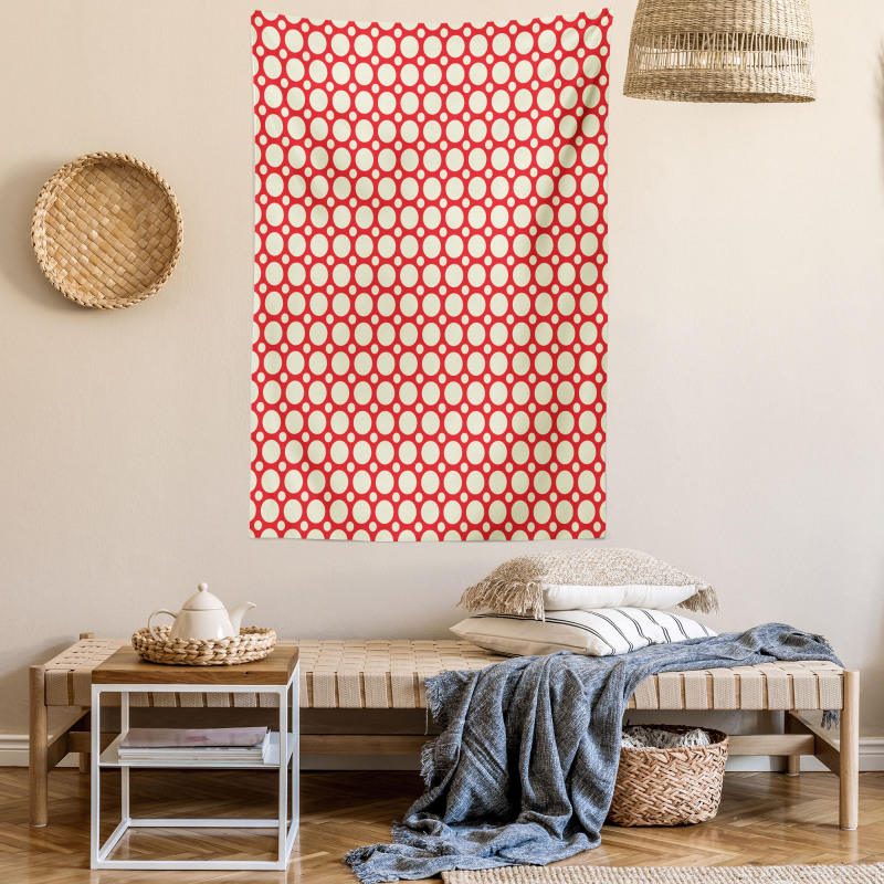 Polka Dots Vibrant Tapestry