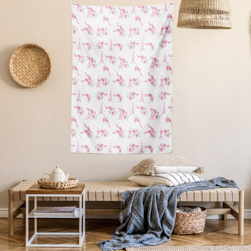 Springtime Polka Dots Tapestry