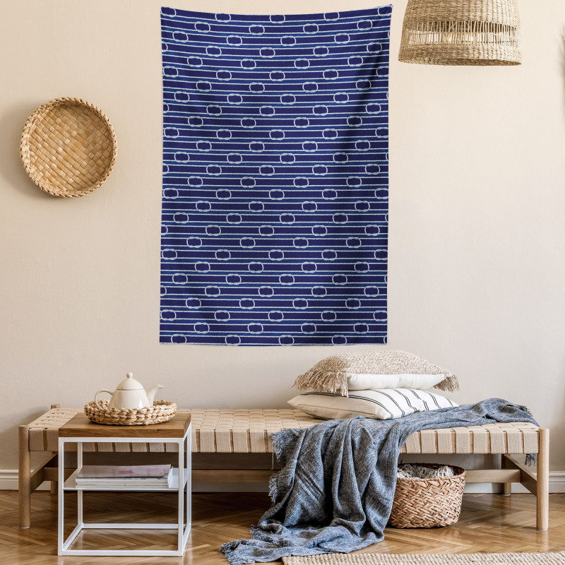 Marine Knots Pattern Tapestry