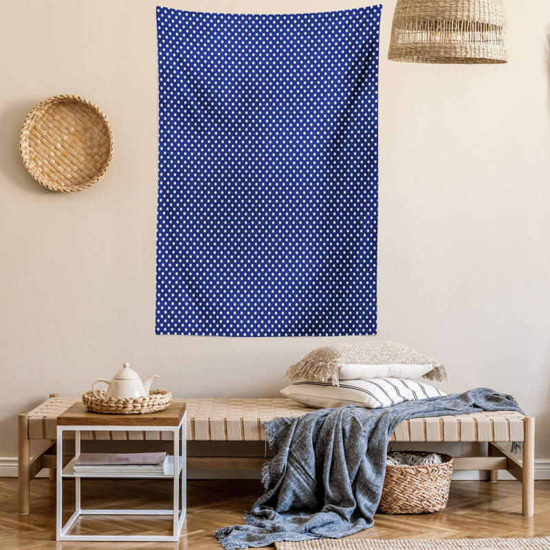 Nautical Polka Dots Tapestry