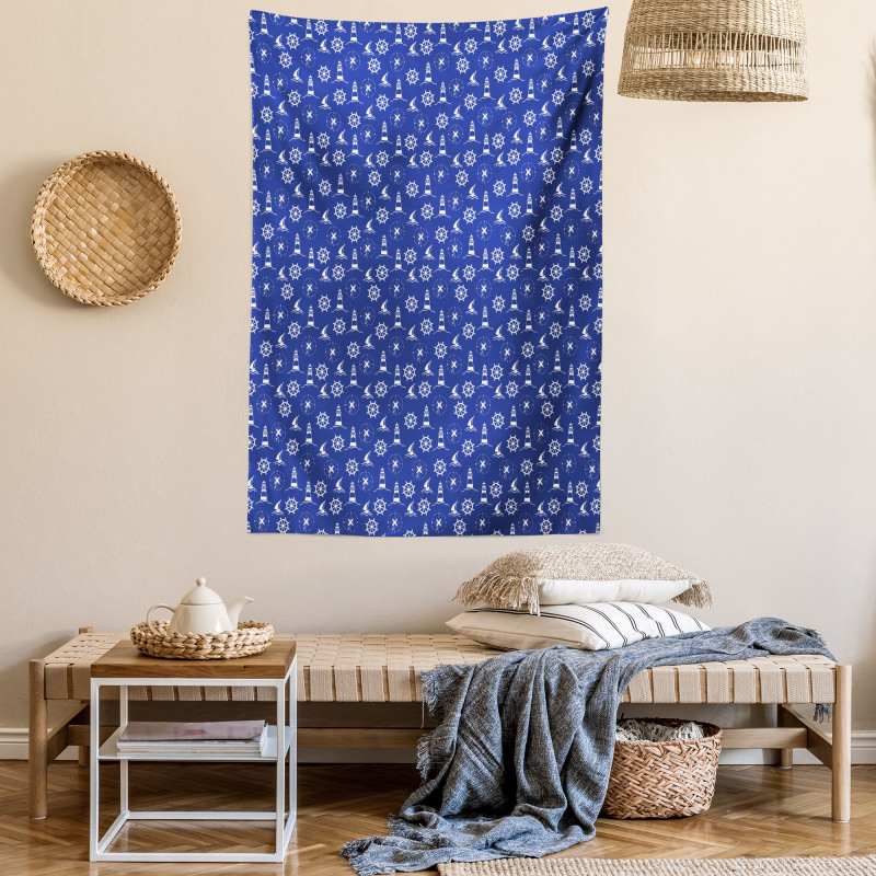 Maritime Silhouettes Tapestry