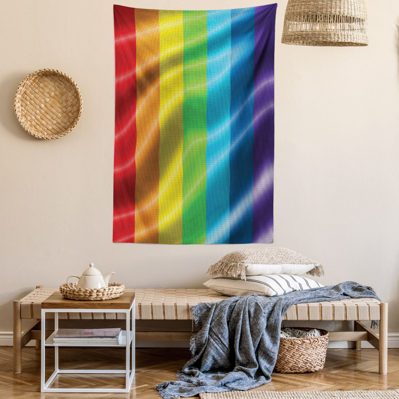 Pride Flag Inspired Design Tapestry