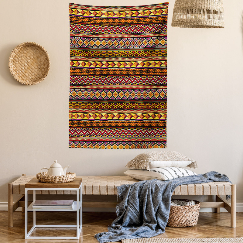 Diamond Zigzag Triangle Tapestry