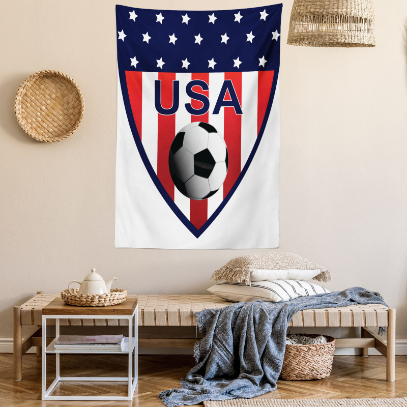 Stars and Vertical Stripes Tapestry