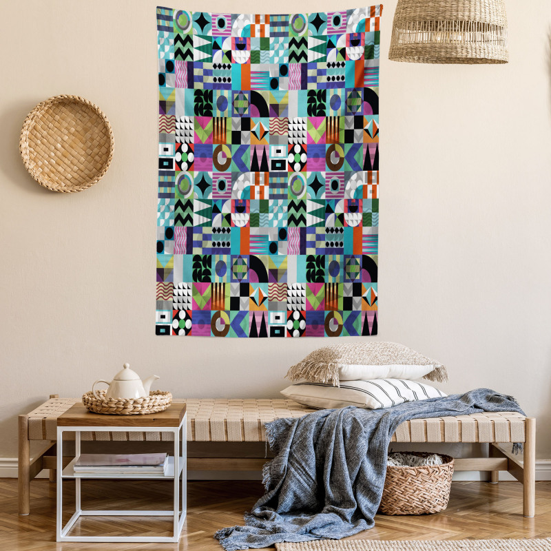 Various 60s Shapes Tapestry