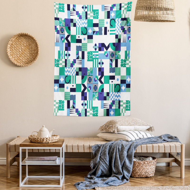 Sixties Art Design Tapestry