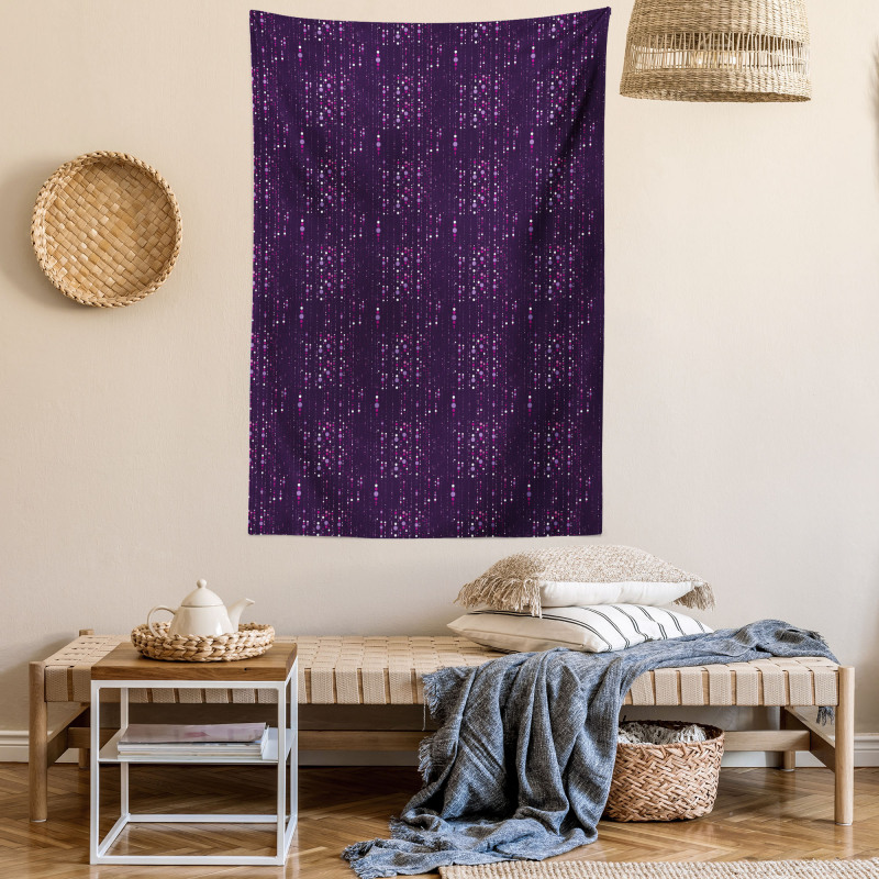 Purple Toned Dots Tapestry