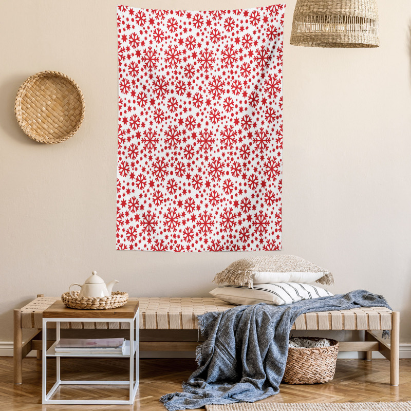 Star and Dot Pattern Tapestry