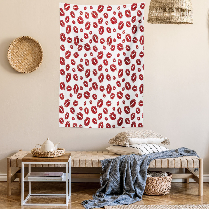 Pop Art Lipstick Stain Tapestry