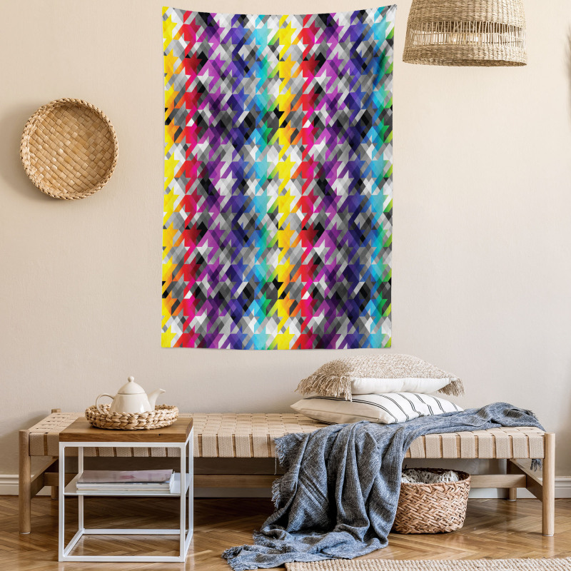 Diagonal Houndstooth Tapestry