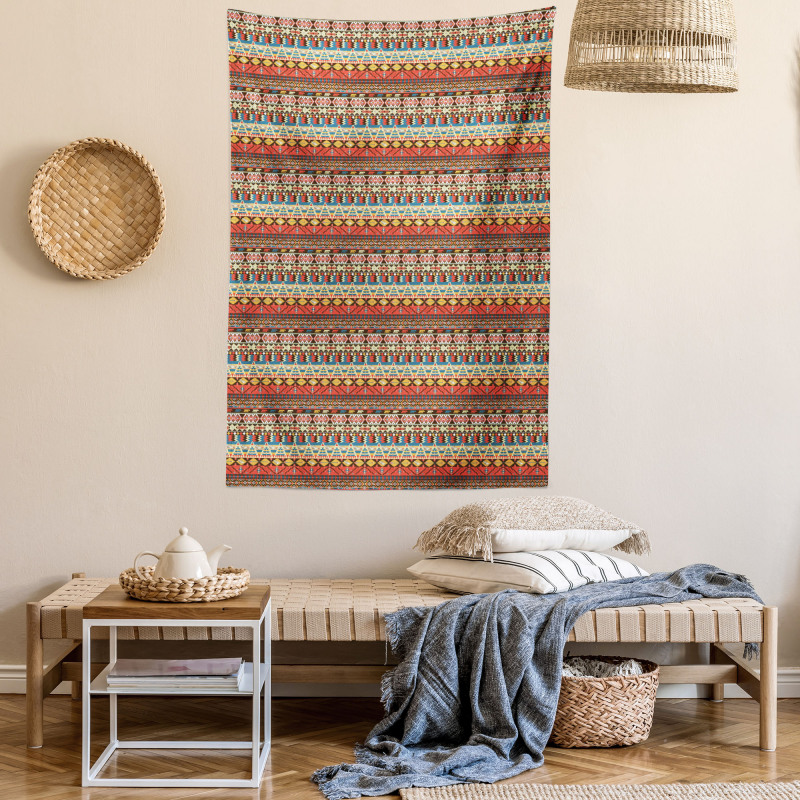 Aztec Birds Arrows Tapestry