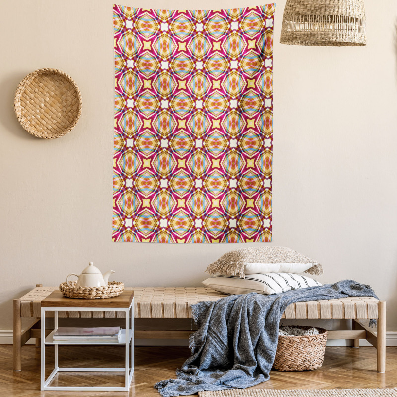 Retro Modern Vibrant Tapestry