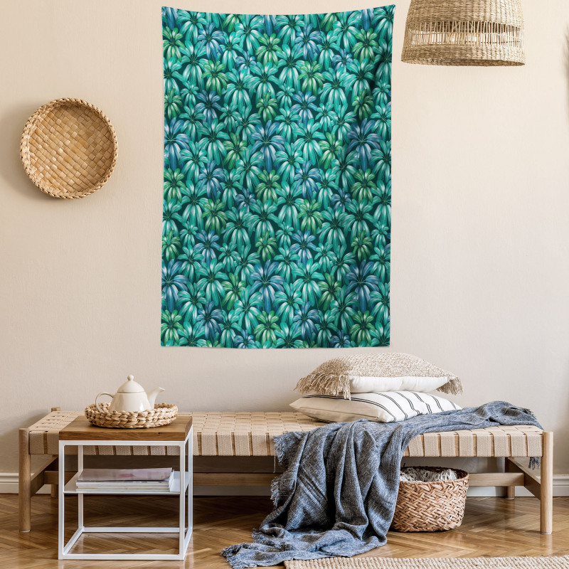 Exotic Blooms Foliage Tapestry