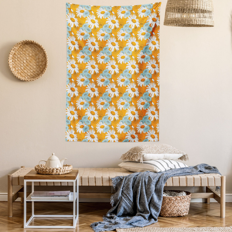 Spring Season Daisies Tapestry