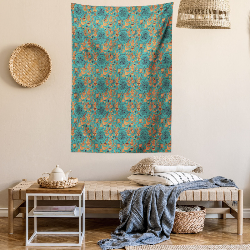 Nature Scroll Artwork Tapestry