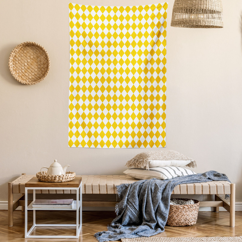 Checkered Grid Tapestry