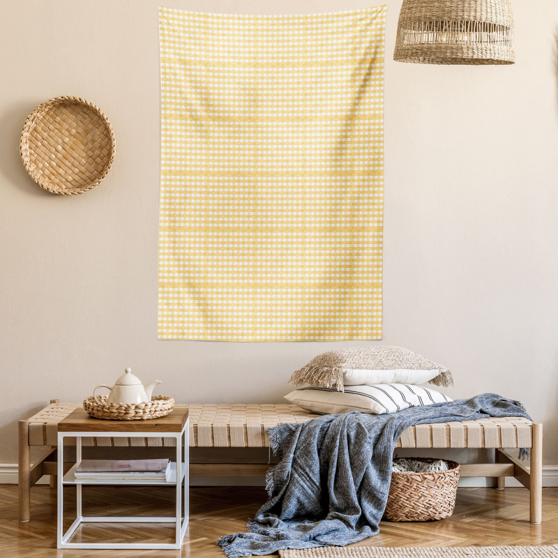 Gingham Pattern Tapestry