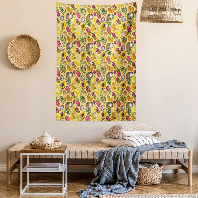 Tropical Summer Food Tapestry