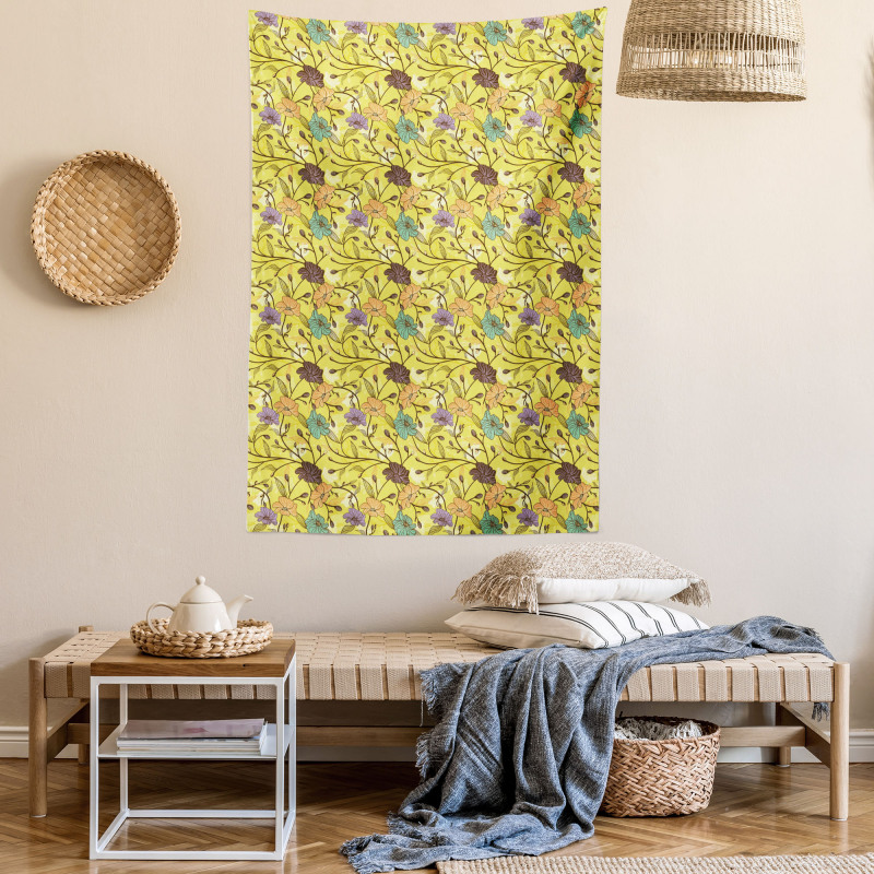 Rural Floral Woodland Tapestry