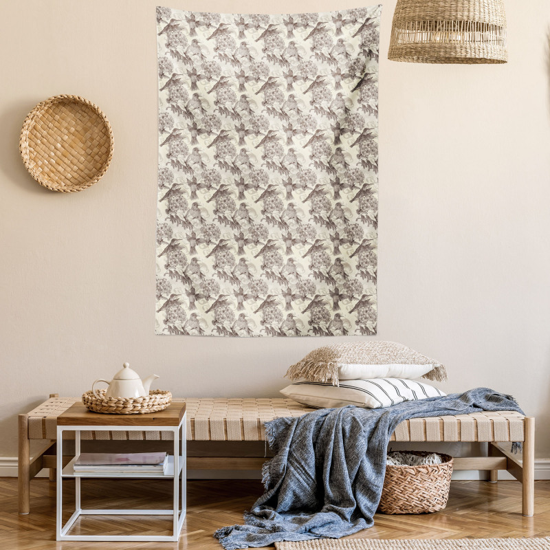 Ruby-Throated Hummingbird Tapestry