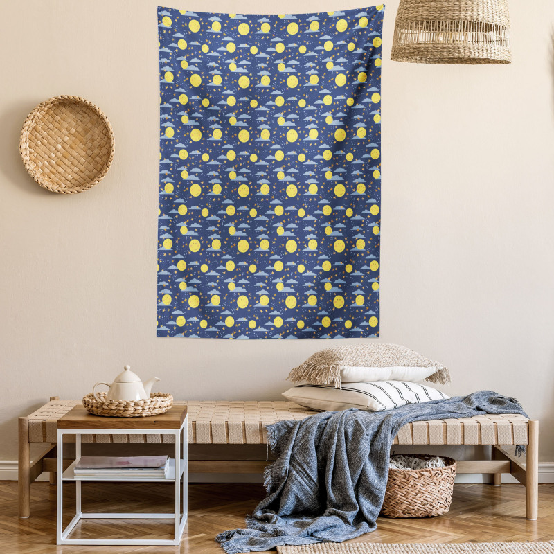 Smiling Moons Sleep Time Tapestry
